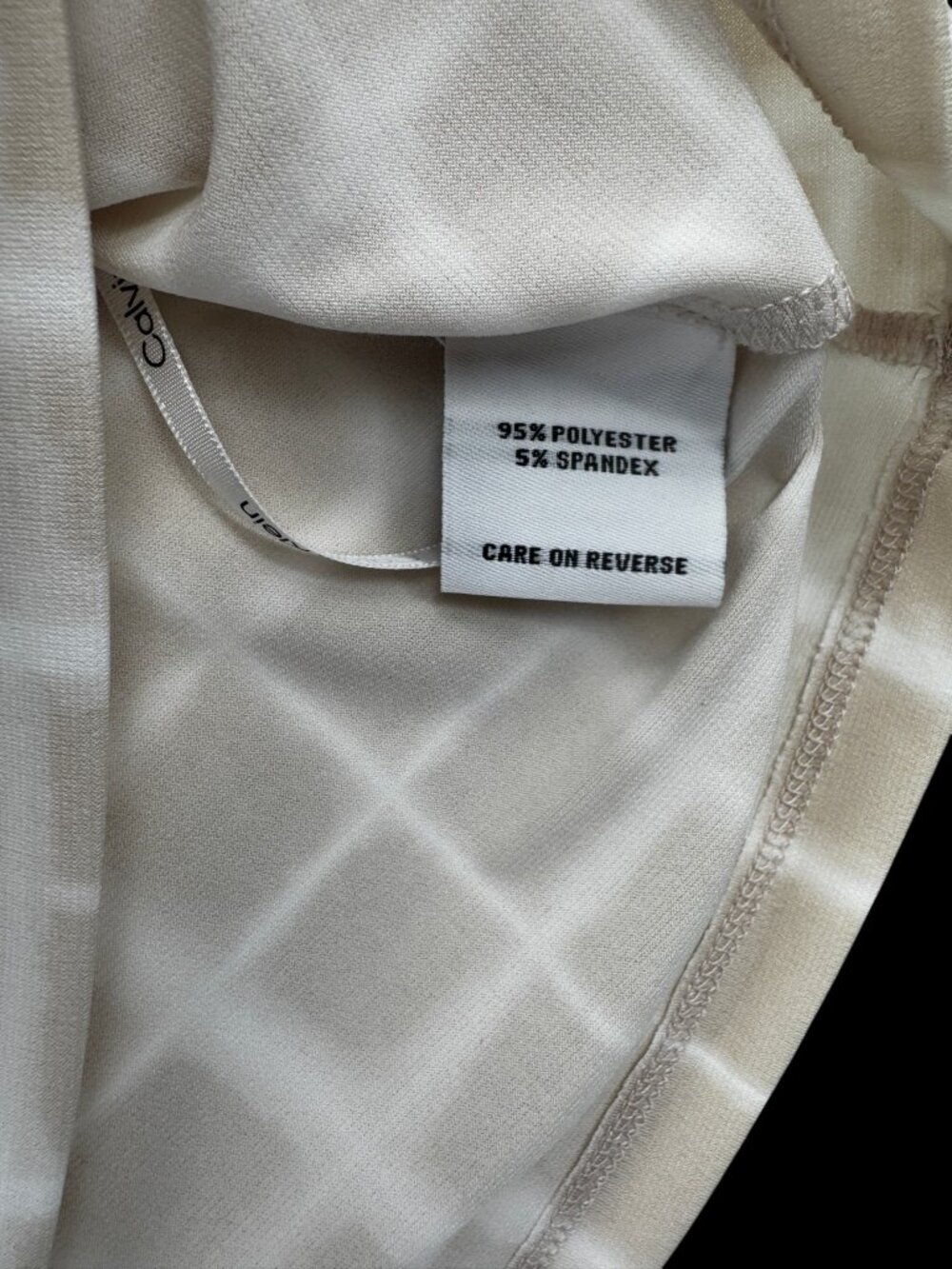Calvin Klein Silver Logo Short Sleeve Top - Picture 4 of 5